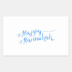 Happy Hanukkah Chanukah HANNUKKAH HANUKA Rechthoekige Sticker