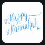 Happy Hanukkah Chanukah HANNUKKAH HANUKA Vierkante Sticker<br><div class="desc">Gebruik onze koele sjabloon, kunstwerk, foto, grafisch, of illustratie, dan voeg een naam, een tekst, een citaat, of een monogram aan creëer uw eigen douane of monogrammed het schrapen sticker of etiket toe. Klik op de knop "Aanpassen!" om deze volledig aan te passen. Deze stickerlabels zijn geweldige cadeautjes voor mannen,...</div>