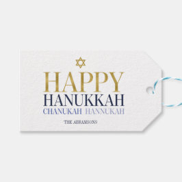 Happy Hanukkah Chanukah Holiday Gift Labels Cadeaulabel