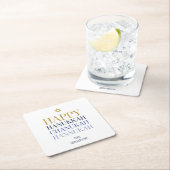 Happy Hanukkah Chanukah Holiday Paper Onderzetter (Insitu)