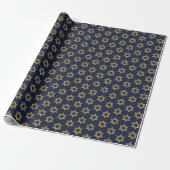 Happy Hanukkah Chanukah Holiday Wrapping Paper Cadeaupapier (Uitgerold)