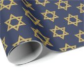 Happy Hanukkah Chanukah Holiday Wrapping Paper Cadeaupapier (Rol Hoek)