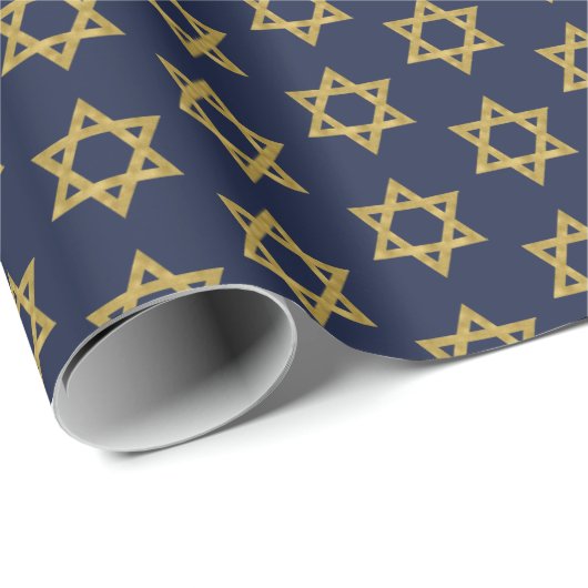 Happy Hanukkah Chanukah Holiday Wrapping Paper Cadeaupapier (Rol Hoek)