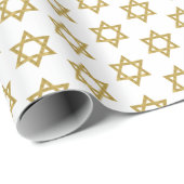 Happy Hanukkah Chanukah Holiday Wrapping Paper Cadeaupapier (Rol Hoek)