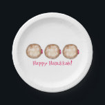 Happy Hanukkah Chanukah Jelly Donut Doughnut Papieren Bordje<br><div class="desc">Voorziet een originele markerings illustratie van een heerlijke gelei die met poedersuiker wordt gedicht. Ideaal voor Hanukkah! Deze illustratie van Chanoeka is ook beschikbaar op andere producten. Zie je niet wat je zoekt? Hulp nodig bij aanpassingen? Neem contact op met Rebecca om iets voor je te ontwerpen.</div>