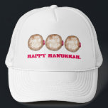 Happy Hanukkah Chanukah Jelly Donut Doughnut Trucker Pet<br><div class="desc">Dit is een originele illustratie van een geleidedoughnut met poedersuiker. Ideaal voor Hanukkah! Deze illustratie van Chanoeka is ook beschikbaar op andere producten. Zie je niet wat je zoekt? Hulp nodig bij aanpassingen? Neem contact op met Rebecca om iets voor je te ontwerpen.</div>