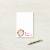 Happy Hanukkah Chanukah Jelly Donut Dougnut Food Post-it® Notes (Op bureau)