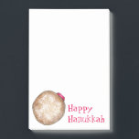 Happy Hanukkah Chanukah Jelly Donut Dougnut Food Post-it® Notes<br><div class="desc">Voorziet een originele markerings illustratie van een heerlijke gelei die met poedersuiker wordt gedicht. Ideaal voor Hanukkah! Veel extra geïllustreerde post-it design beschikbaar. Zie je niet wat je zoekt? Hulp nodig bij aanpassingen? Neem contact op met Rebecca om iets voor je te ontwerpen.</div>