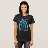 Happy Hanukkah Chanukah Rainbow Menorah Jewish Hol T-shirt (Voorkant volledig)