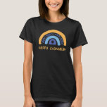 Happy Hanukkah Chanukah Rainbow Menorah Jewish Hol T-shirt<br><div class="desc">Happy Chanoeka Chanoeka Rainbow Menorah Joodse feestdag 15</div>