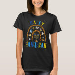 Happy Hanukkah Chanukah Rainbow Menorah Jewish Hol T-shirt<br><div class="desc">Gelukkige Chanoeka Regenboog Menorah Joodse Vakantie 13</div>