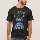 Happy Hanukkah Chanukah Rainbow Menorah Jewish Hol T-shirt (Voorkant)