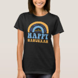 Happy Hanukkah Chanukah Rainbow Menorah Jewish Hol T-shirt<br><div class="desc">Happy Chanoeka Chanoeka Rainbow Menorah Joodse feestdag 11</div>