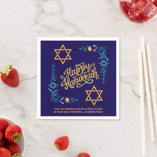 HAPPY HANUKKAH Chanukah Servet (Insitu)