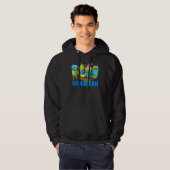 Happy Hanukkah Coffee Latte  Menorah Jewish Chanuk Hoodie (Voorkant volledig)