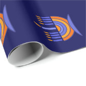 Happy Hanukkah. Colorful Menorah Gift Cadeaupapier (Rol Hoek)