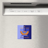 Happy Hanukkah. Colorful Menorah Gift Magneet (Insitu (Vaatwasser))