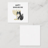 HAPPY HANUKKAH CONTACTKAARTJE (Voorkant / Achterkant)