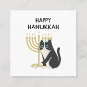 HAPPY HANUKKAH CONTACTKAARTJE (Voorkant)