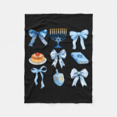 Happy Hanukkah Coquette Bow Chanukah Jewish Women  Fleece Deken (Voorkant)
