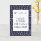 Happy Hanukkah Covid 2020 Quarantine Kaart (Gele Bloem)