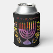 Happy Hanukkah Cozy Blikjeskoeler (Blikje Achterkant)