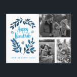 Happy Hanukkah CUSTOM FOTO'S Vakantie Kaart<br><div class="desc">Ik hoop dat je dit vakantieontwerp leuk vindt. Voeg uw eigen foto's en tekst toe aan de voorkant door te klikken op "Deze sjabloon personaliseren". Zorg ervoor dat u uw foto's rangschikt onder de "groep" die de witte rand creëer. Alles is aanpasbaar. Voeg ook tekst aan de achterkant toe en...</div>
