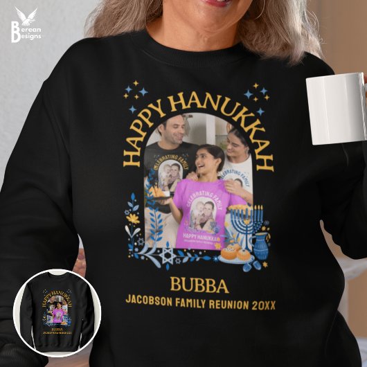 HAPPY HANUKKAH Custom Photo BUBBA Trui