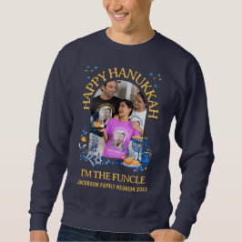 HAPPY HANUKKAH Custom Photo FUNCLE Tri-Blend Shirt