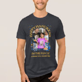 HAPPY HANUKKAH Custom Photo FUNCLE Tri-Blend Shirt (Voorkant)