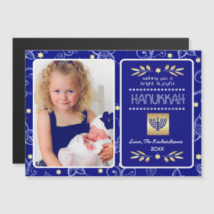 Happy Hanukkah. Custom Photo Magnetic Kaart