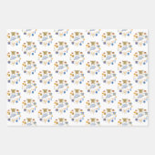 Happy Hanukkah Cute Mixed Color Inpakpapier Vel (Voorkant 3)