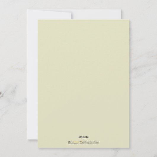 Happy Hanukkah Damask Holiday Card (bruin/blauw) Feestdagenkaart (Achterkant)