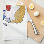 Happy Hanukkah Dancing Dreidels Jelly Doughnut Theedoek (Quarter Fold)