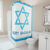 Happy Hanukkah Douchegordijn (In situ)