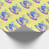 Happy Hanukkah dreidel Cadeaupapier (Hoek)