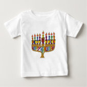 Happy Hanukkah Dreidels Menorah (Voorkant)