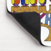 Happy Hanukkah Dreidels Menorah Muismat (Hoek)