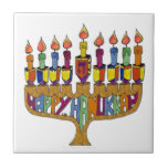 Happy Hanukkah Dreidels Menorah Tegeltje<br><div class="desc">Je bekijkt het Lee Hiller Design Collectie. Apparel,  Gifts & Collectibles Lee Hiller Photography of Digital Art Collectie. Je kunt haar Natuur fotografie uitzichten op http://HikeOurPlanet.com/ en haar wandelende blog volgen in Hot Springs National Park.</div>