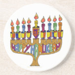 Happy Hanukkah Dreidels Menorah Zandsteen Onderzetter<br><div class="desc">Je bekijkt het Lee Hiller Design Collectie. Apparel,  Gifts & Collectibles Lee Hiller Photography of Digital Art Collectie. Je kunt haar Natuur fotografie uitzichten op http://HikeOurPlanet.com/ en haar wandelende blog volgen in Hot Springs National Park.</div>