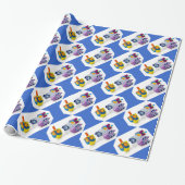 Happy Hanukkah Dreidls Gift Wrap Cadeaupapier (Uitgerold)