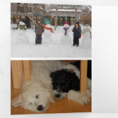 Happy Hanukkah Editable Celebrate Mirakel of Light Drieluik Aankondiging (Binnenzijde eerst)