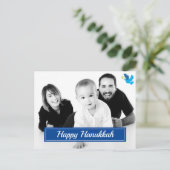 🕎 Happy Hanukkah, eigen afbeelding, aanpasbaar Po Briefkaart (Staand voorkant)