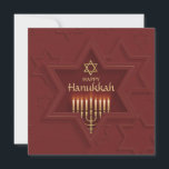 Happy Hanukkah Elegant Feestdagenkaart<br><div class="desc">De kaart is volledig aanpasbaar voor Hanukkah. Herinner me om de doos te selecteren om de Onafhankelijke attributen van de Schepper te verwijderen".</div>