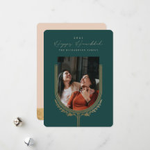 Happy Hanukkah Elegant Golden Menorah Photo Arch