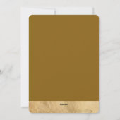 Happy Hanukkah Elegant Golden Menorah Photo Arch Feestdagenkaart (Achterkant)