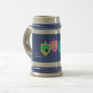 Happy Hanukkah English Hebrew Bierpul
