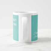 Happy Hanukkah English Hebrew Grote Koffiekop (Achterkant)