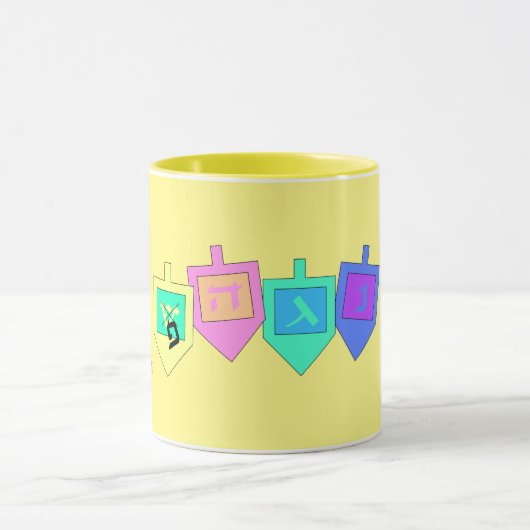 Happy Hanukkah English Hebrew Mok (Midden)