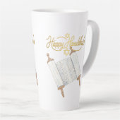 Happy Hanukkah Entertainment Latte Mok (Rechterhoek)